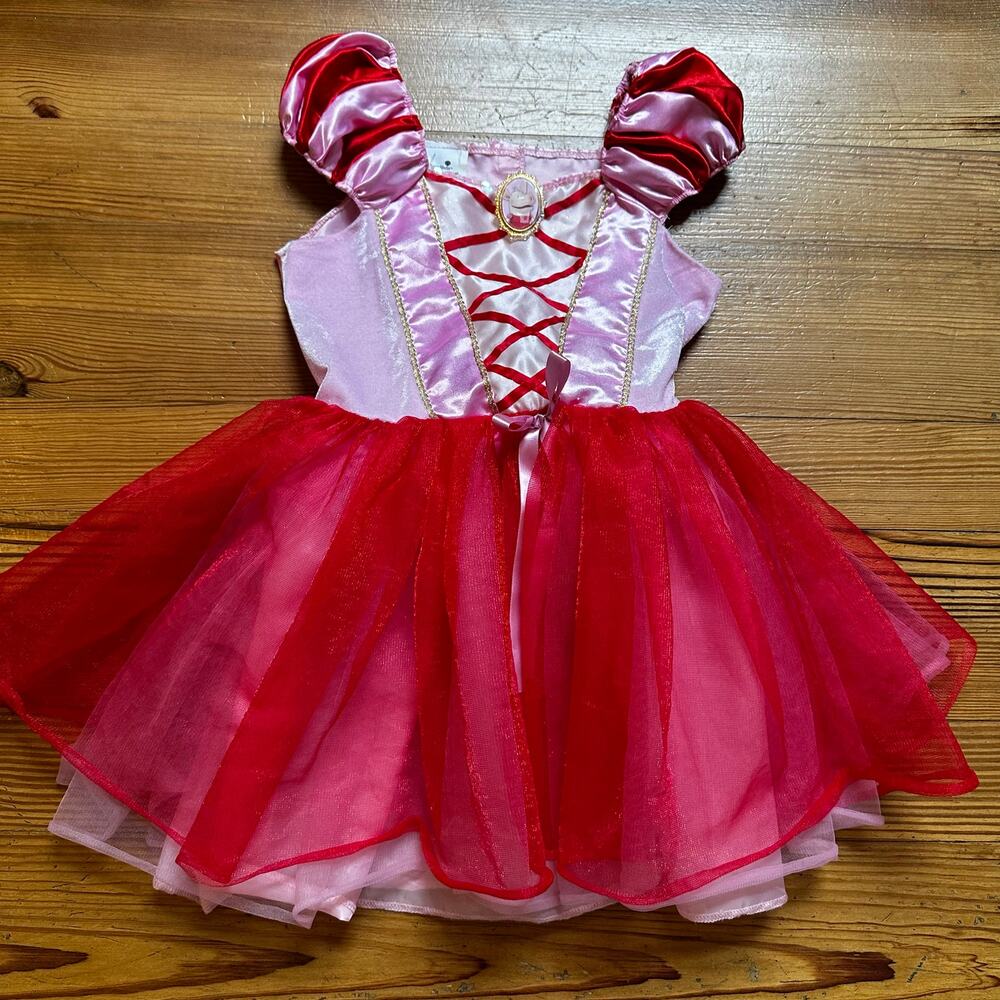 Olivia book character pink red costume short sleeve‎ tutu dress SIZE 4